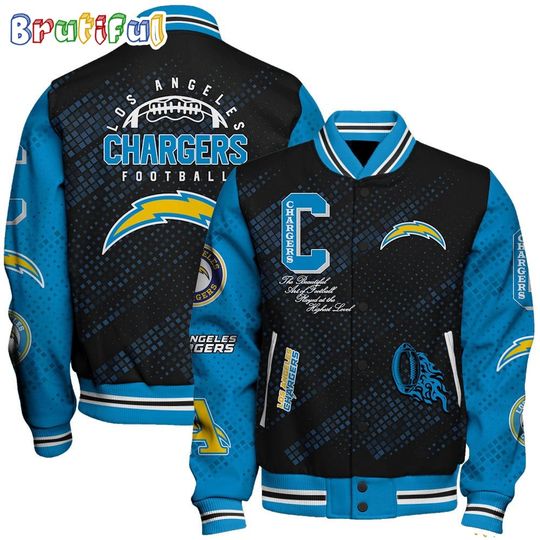 Discover Los Angeles Chargers Baseball Jacket Print Logo Team Football Jacket