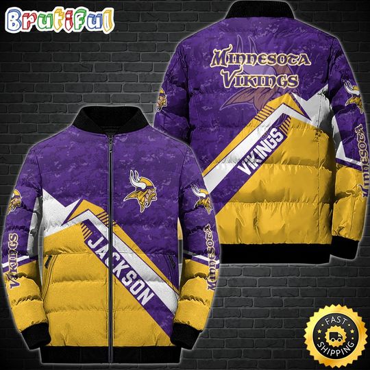 Minnesota Vikings Puffer Jacket Customized Sport Down Jacket