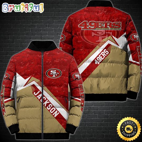 San Francisco 49ers Puffer Jacket Customized Sport Down Jacket