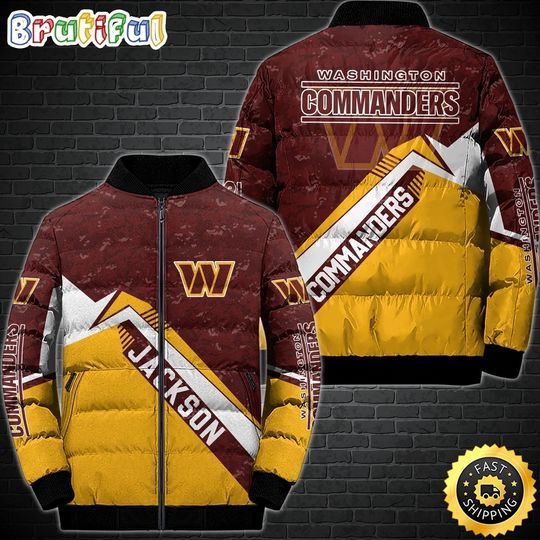 Washington Commanders Puffer Jacket Customized Sport Down Jacket