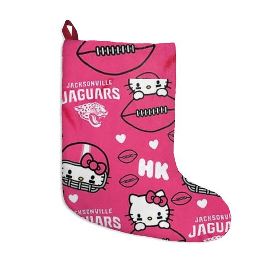 Retro Jacksonville Jaguars Football Kitty Florida football Christmas Tree Cat Holiday Dorm Alumni Fan Stocking Gift