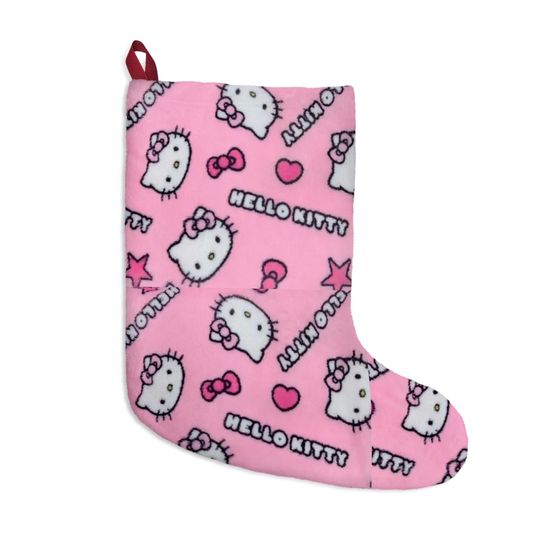 Discover Retro Merry pink Kuromi Kitty Melody Christmas Tree Holiday Stocking Gift Anime Present
