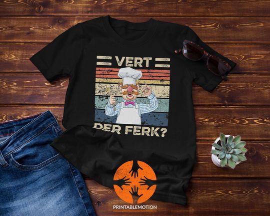 Discover Vert Der Ferk Swedish Chef Retro Vintage T-Shirt