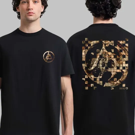 Linkin Park Holiday 2025 Collection From Zero Tile Glitch Graphite Black T-Shirt