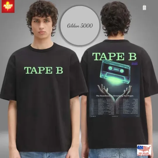 Discover Tape B Merch Fall Tour 2025 Schedule T-Shirt