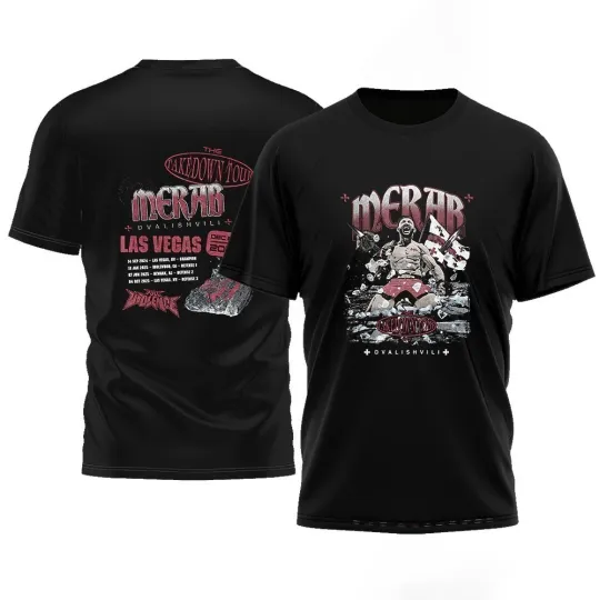 Discover The Takedown tour Merab Dvalishvili Dates Schedule T-Shirt