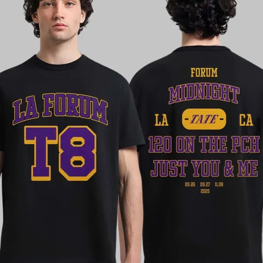 Discover Tate McRae Los Angeles 2025 Event Merch Tee on November 8 2025 T-Shirt
