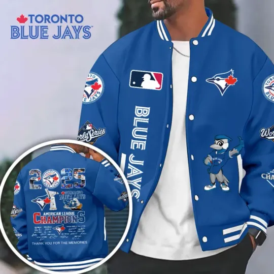 Discover Toronto Blue Jay 2025 American League Champions Varsity Jacket