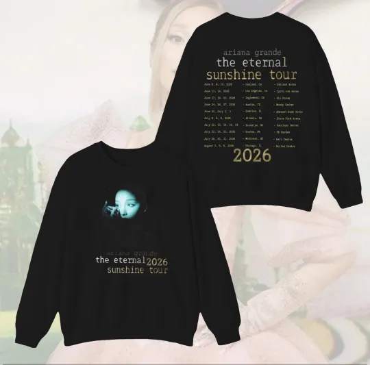 Ariana Eternal Sunshine Tour 2026 Double Sided Sweatshirt