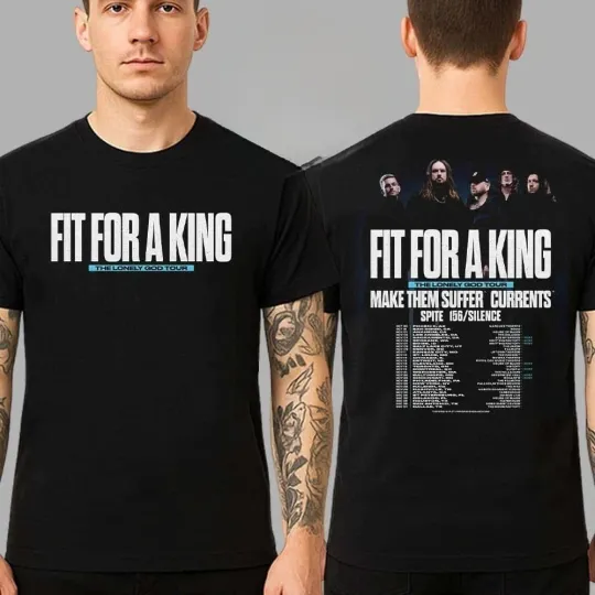 Fit For A King The Lonely God Tour 2025 Dates List For November And Dec T-Shirt
