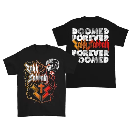 Discover Zakk Sabbath Tour 2025 American Winter Doomed Forever T-Shirt