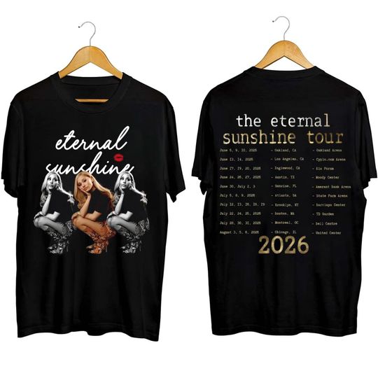 Discover Ariana The Eternal Sunshine Tour T-Shirt, Fan Gift, Concert Tee