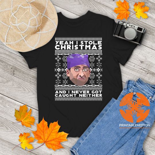 Yeah I Stole Christmas Prison Mike Funny Christmas T-Shirt for You and Your Family