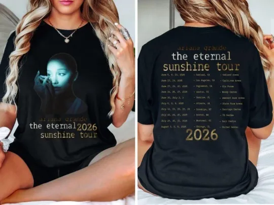 Ariana Eternal Sunshine Tour 2026 Double Sided T-Shirt
