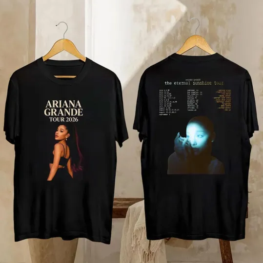 2026 Ariana the Eternal Sunshine Tour Double Sided T-Shirt