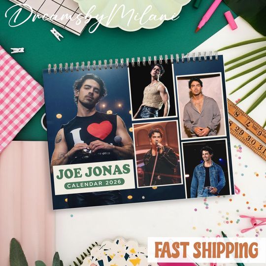 Discover Jonas Music 2026 Calendar, Jonas Music Monthly Wall Calendar, 2026 Jonas Music Calendar