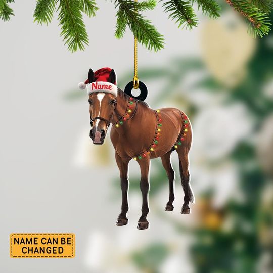 Discover Personalized Horse Ornament, Horse Christmas Lights Ornament, Horse Ornament Lover Gift, Horse Ornament Decor