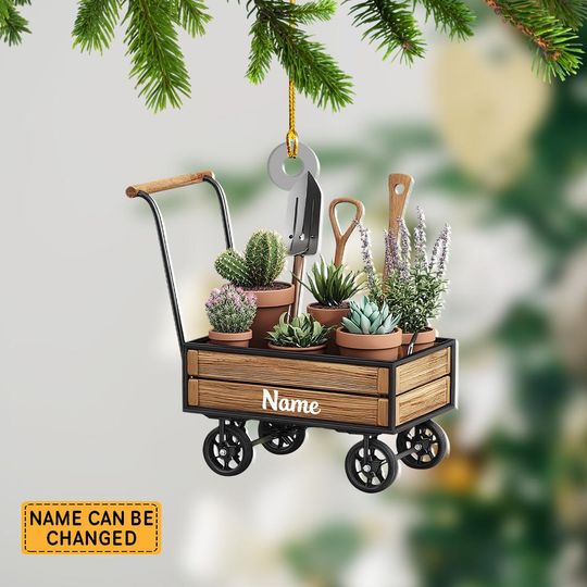 Discover Personalized Gardening Christmas Ornament, Gardening Tools Ornament, Gardener Ornament, Gifts For Florists and Plant Lovers