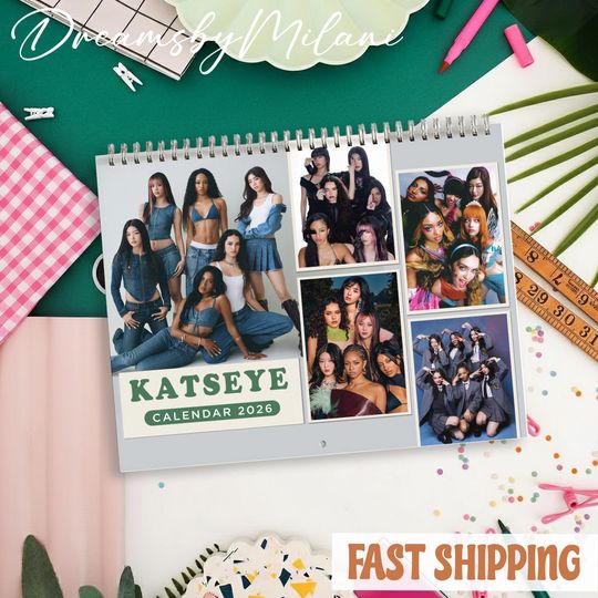 Discover Kpop Katseye 2026 Calendar, Kpop Katseye Monthly Wall Calendar, 2026 Kpop Katseye Calendar