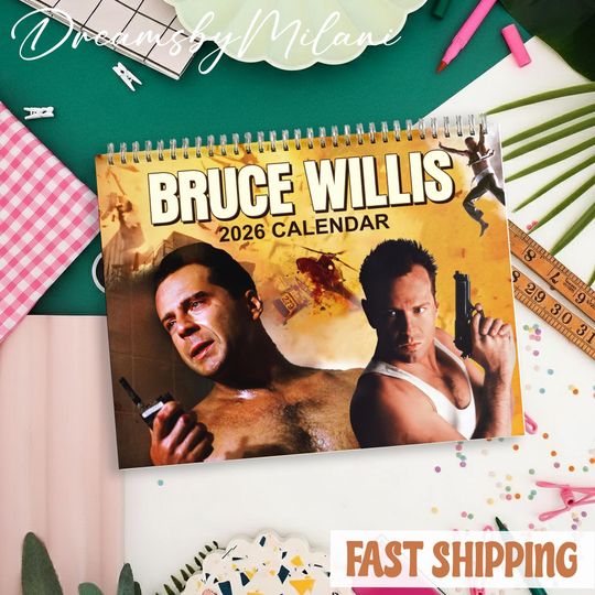 Die Hard 2026 Calendar, Die Hard Monthly Wall Calendar, 2026 Die Hard Calendar