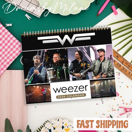 Discover Weezer 2026 Calendar, Weezer Monthly Wall Calendar, 2026 Weezer Calendar