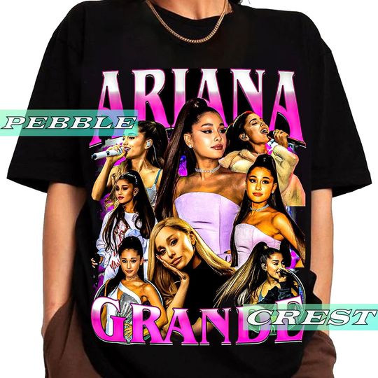 Discover Ariana Vintage Bootleg Shirt, Ariana Tour Tee, Ariana Concert Merch For Fan, Ariana Unisex Graphic Clothing