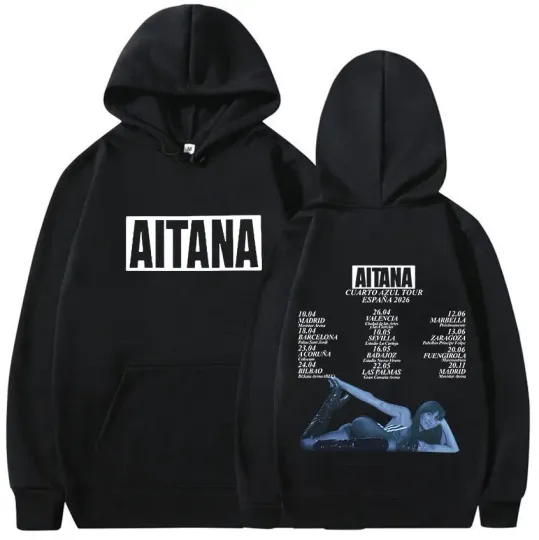 Discover Aitana Cuarto Azul World Tour 2026 Hoodie Double-Sided