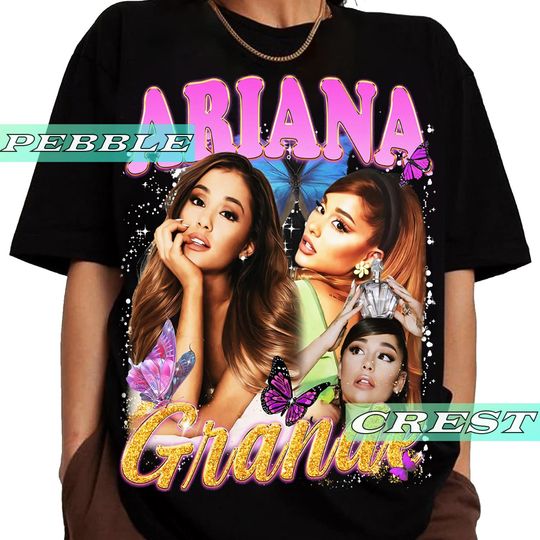 Discover Ariana Vintage Bootleg Shirt, Ariana Tour Tee, Ariana Concert Merch For Fan, Ariana Unisex Graphic Clothing