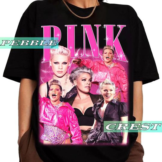 Pink Singer Vintage Bootleg T-Shirt, Pink Tour and Concert Merch, Unisex Graphic Summer Carnival Tee