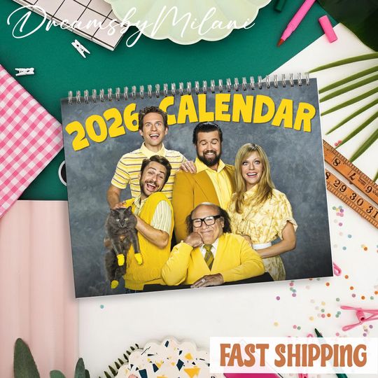 Discover It's Always Sunny in Philadelphia 2026 Calendar, It's Always Sunny in Philadelphia Monthly Wall Calendar Calendar Size 8.5" x 11"