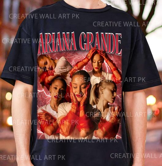 Discover Ariana Eternal Sunshine T-Shirt | Pop Album Graphic Tee | Arianator Fan Merch | Vintage Aesthetic Streetwear Gift
