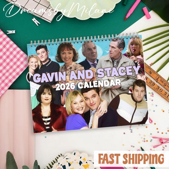 Discover Gavin And Stacey Movie Calendar 2026, Gavin And Stacey Movie Calendar, Unique Holiday Gifts, Gavin And Stacey Movie 2026 Calendar