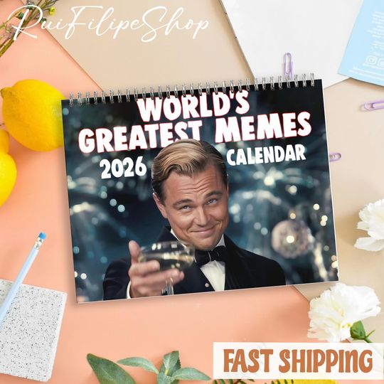 Discover World's Greatest Memes Wall Calendar, Meme Graphic Calendar 2026 , Meme Movie 2026 Calendar, Viral Meme Calendar 2026, New Year Gifts