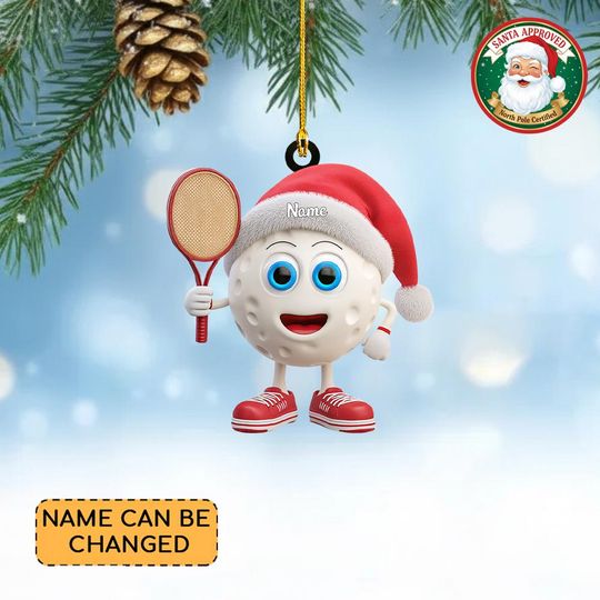 Discover Personalized Pickleball Christmas Ornament, Pickleball Ornament Decor, Sports Pickleball Ornament, Pickleball Lovers Ornament Gift