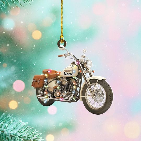 Discover Personalized Motorcycle Christmas Ornament, Motocross Ornament, Dirt Bike Ornament, Gifts for Motorcycle Riders, Biker Ornament
