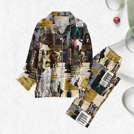 Discover Hamilton Musical Women’s Pajama Set with Alexander Hamilton and Eliza Prints