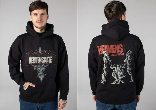 Discover Heavensgate Oblivion Hoodie Band Graphic Pullover Heavy Music