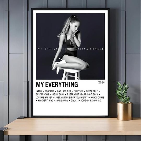 Ariana My Everything Album Cover Poster
