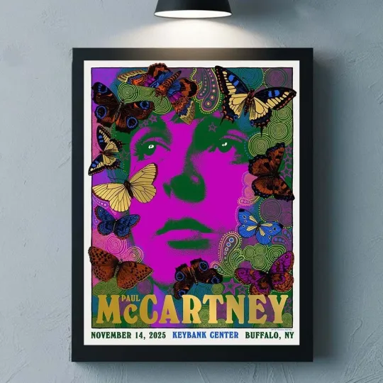 P mccartney Got Back 2025 Buffalo New York Event Poster At Keybank Center
