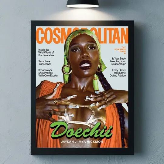 Discover Doechii Graces The Cover Of Cosmopolitan Jaylah Ji’Mya Hickmon 2025 Poster