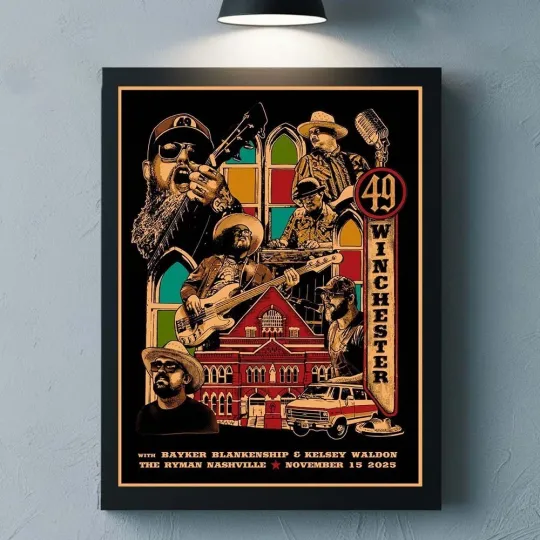 Discover 49 Winchester Nashville Tennessee 2025 Night 2 At The Ryman On Nov 15 Poster