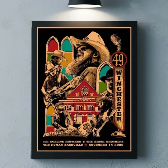 Discover 49 Winchester Nashville Tennessee 2025 Night 1 At The Ryman On Nov 14 Poster