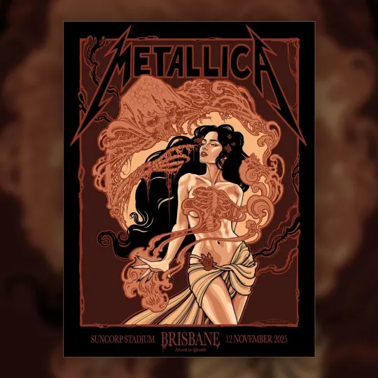 Discover Metallic M72 Brisbane Venue Poster At Australia Suncorp Stadium On 12 November