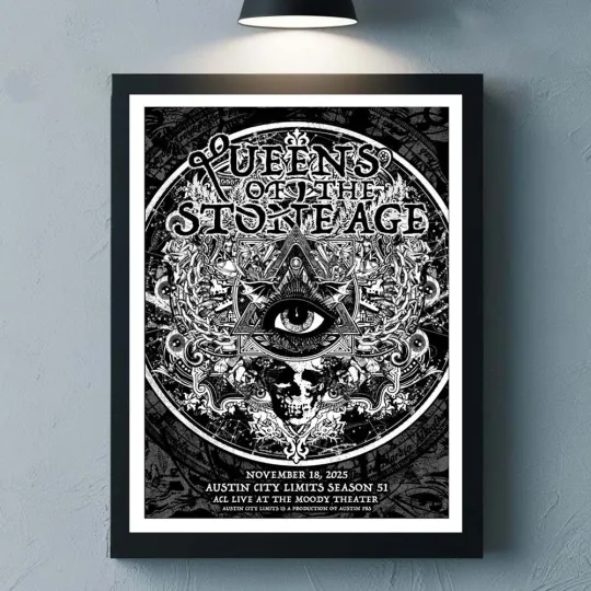 Discover Queens Of The Stone Age Austin City Limits Season 51 Texas 2025 Event Poster