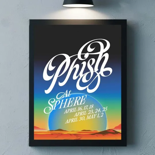 Discover Phish Live At Sphere Las Vegas 2026 On April And May 9 Shows Home Decor Poster