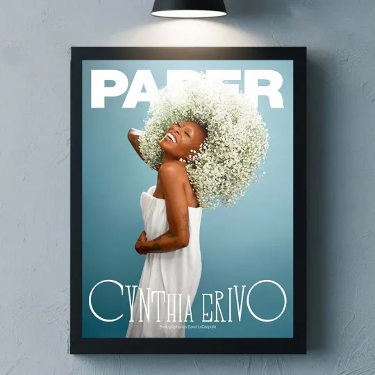 Discover Cynthia Erivo Graces The Cover Of Paper Magazine Home Decor Poster