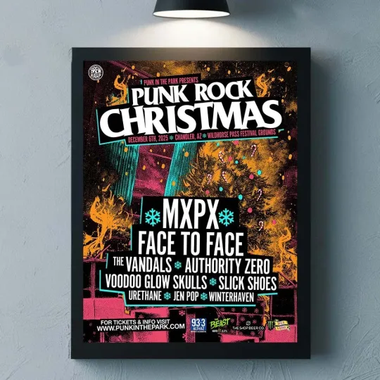 Punk Rock Christmas 2025 In Chandler Arizonna On December 6 Full Lineup Poster