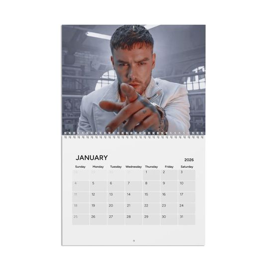 Discover Liam Payne 2026 Calendar | RIP Liam Payne | Rest In Peace Liam Payne | Wall Calendar 2026 |  | Gift For Daughter | Christmas Gift Exchange