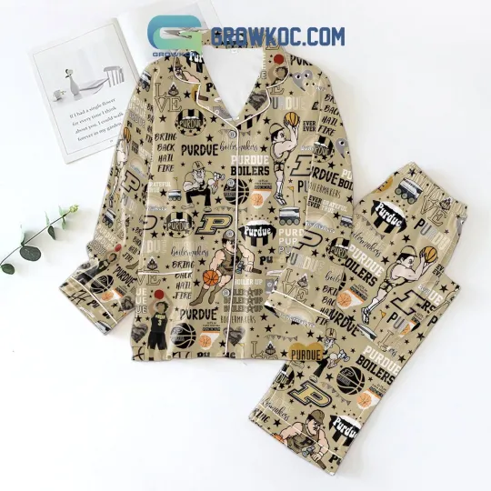 Discover Purdue Boilermakers Basketball Polyester Pajamas Set