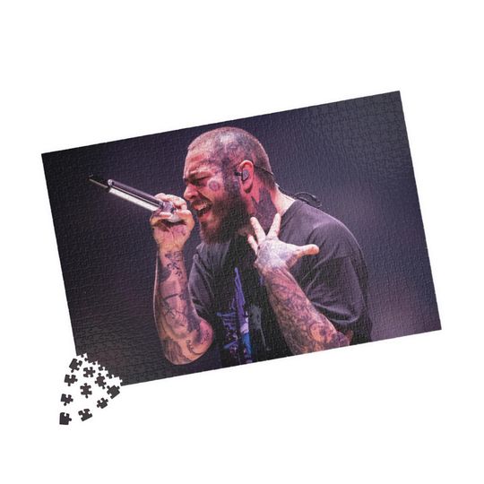 Post Malone 'Live' Jigsaw Puzzles - Pictures, Gifts, Challenge, Collector's Items, Merchandise, Family Fun Games, Concerts, Shows, Souvenirs